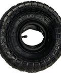 Heavy Duty Tire And Inner Tube Set For 4.10/3.50-4 Tires Fits 3.00-4 On 10 Inch Wheels With 4 Inch Rim Kit front view