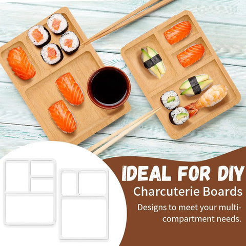 Multi Pocket Acrylic Valet Tray Router Templates For Desktop Organizers And Storage Solutions Precision Inlay Jig, clear polycarbonate templates with sushi.