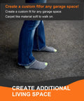 Heavy Duty 60 By 72 Inch Oil Spill Mat for the garage floor under your car, featuring a soft, carpet-like texture.