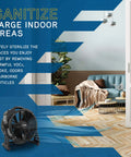 Xpower M-25 Ozone Air Neutralizing Fan With Powerful Axial Air Mover, Commercial Grade Sanitizer for large indoor areas.