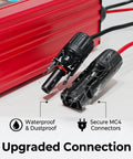 Beefy High Efficiency MPPT Solar Charge Controller 1200W 72V 60V 48V With LCD Display secure MC4 connectors