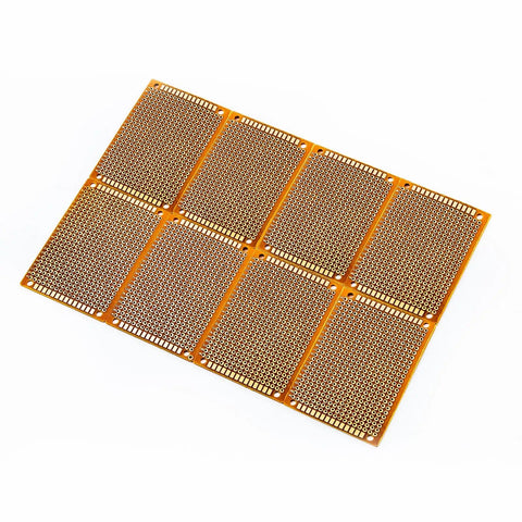 20 Piece 5 By 7 Cm Yellow Universal Breadboard Prototyping Boards Single Sided Bakelite Circuit Boards For Arduino DIY Electronics
