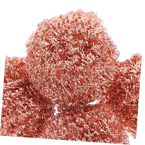 Six Pack Soldering Tip Copper Wire Sponge Balls For Efficient Tin Removal And Clean Tip, close-up of copper texture