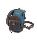Vertical Fly Fishing Chest Pack With Zippered Main Compartment And Interior Pocket Low Profile Tidal Blue Accessory Loops And Belt Loop Attachment For Quick Hands Free Fly Box Storage On The Water