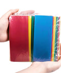 Hands holding Large Size Heat Shrink Tubing Kit with 145 pcs in 5 colors, ideal for RC hobbies and wire insulation.