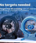 Handheld 3D Scanner With Blue Laser Infrared And VCSEL Structured Light For 0.04mm Accuracy And 70FPS Fast Scanning Made For Makers And Pros In 3D Printing Reverse Engineering Car Restoration Design And Education on bike wheels
