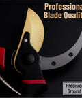 Close-up of 8 Inch Pruning Shears For Garden Use With Titanium Blade, showcasing precision sharp blades and ergonomic handles.