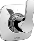 Tesla 3 Function Diverter Trim Without Valve Chrome For Shower Systems Trim Kit Only, close-up of chrome finish