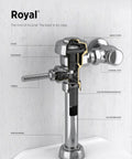 Cutaway view of Royal A1041A Water Closet Diaphragm Assembly 1.6 GPF For Royal Flushometers Pro Grade PERMEX Synthetic Rubber Diaphragm