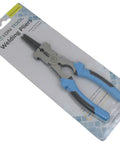 Heavy Duty 8 Inch Welding Pliers All In One Tool With Blue Black Non Slip Grips Multi Function Wire Cutting