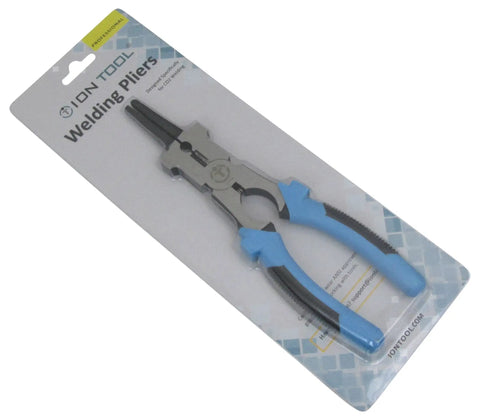 Heavy Duty 8 Inch Welding Pliers All In One Tool With Blue Black Non Slip Grips Multi Function Wire Cutting