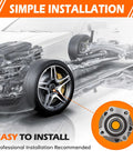 Front Wheel Bearing Hub Assembly For Subaru Legacy And Outback 2005 Through 2014 With ABS 5 Lug Wheel Hub Replacement installation diagram