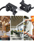 100 Pcs Cable Zip Tie Saddle Mounts With 8 Inch Ties Tapping Screws in home, office, and industrial settings