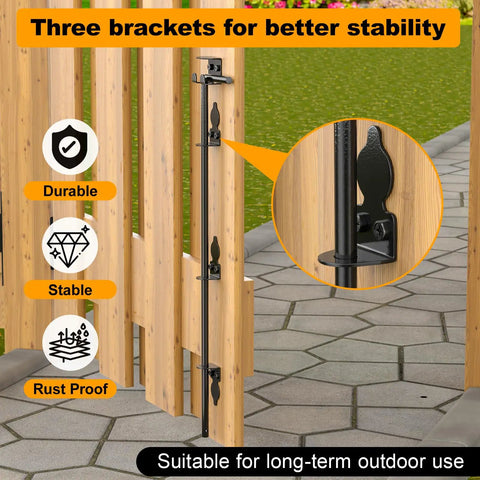Tough As Nails 36 Inch Cane Bolt Drop Rod For Gate Security Latch Corrosion Resistant Steel Rock Solid Outdoor Installation No Fuss Setup For Barn Or Fence Gates Daily