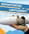 Hand holding model rocket payload featuring Must Have Awesome Model Rocket Altimeter And Altitude Tracker For Rocket Model Kit Accessories