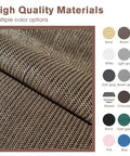 Brown Balcony Privacy Screen 3x10 Feet Heavy Duty Wind Screen For Outdoor Patio Deck Fence Backyard Privacy Net For Apartments UV Blocking Breathable Sun Shield Custom Size Options showing fabric texture and color swatches.