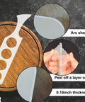 Nail The Perfect Pour Every Time With This Thick Clear Acrylic Wine Flight Paddle Template Router Drafting Stencil Reusable Precision Layout Tool For Bartenders And Craft Fans, 0.19 inch thick.
