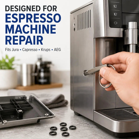 Oval Security Bit Magnetic Repair Tool in 316 Stainless Steel, 2.4 Inch for Jura Capresso Krups AEG Espresso Machines