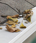 Heavy Duty Stainless Steel Gutter Guard 48 Ft Universal Fit For 4 And 5 Inch Gutters Micro Mesh Leaves Screen White