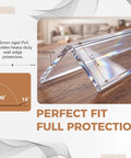 Bang For Your Buck Wall Corner Protector And Self Adhesive Clear Plastic Edge Guard 17.7 inches rigid PVC for full protection.