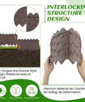 Hands holding interlocking no dig garden edging border with tongue-and-groove design, 30 pack, 30 ft for lawns and flower beds.