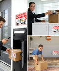 Handle Every Package Drop Off Like A Pro With This 14X10 Inch Delivery Sign For Packages Featuring Highly Visible Text And Pre Drilled Holes For Quick Porch Fence Installation in real-life installation scenarios.