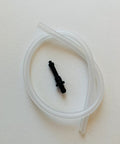 Rock Solid Replacement Milk Hose Tube For Effortless Frothing Nozzles With Easy Twist Nipple Connectors Thirty Six Centimeters Long and connector.