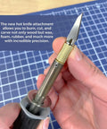 Hot knife adapter from All-In-One Wood Burning Kit For Beginners And DIY Enthusiasts With Adjustable Temperature, 16-Piece Set