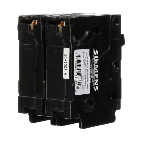 Q280H 80 Amp Double Pole 240 Volt Type QPH Circuit Breaker With 22kAIC Interrupting Rating, Plug In Compatible With PL And ES Load Centers