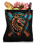Dragon Boat Paddler Tote Bag For Dragonboating Fans And Teams, Race Day Go To Gear Carrier For Men And Women with dragon design