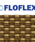 FloFlex logo with Brass 45 Degree Street Elbow Three Quarter Inch Male To Three Quarter Inch Female NPT Plumbing Fitting background