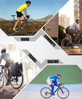 Cyclists using 700C Carbon Hub Wheelset with Disc and Rim Brakes for road, commute, travel, and racing in diverse environments.