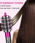 Upgraded Large Round Brush Attachment For Dyson Airwrap Rose Color smoothing hair with 360-degree power for sleek styling