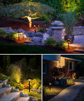 Go To All In One Outdoor Landscape Lighting Kit With 60 Watt Low Voltage Transformer And 100 Foot Wire lighting up garden at night