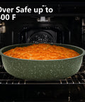 Detachable-Handle 10 Piece Camping Cookware Set Nonstick Induction Pots baking dish in oven