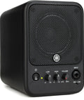 Compact Desktop Powered Studio Monitor With 30W Class D Amp, 4 Inch Woofer And 1 Inch Tweeter, front view showing controls
