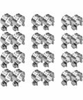 24 Piece Small Fuel Injection Hose Clamps Assortment Kit For Quarter Inch Five Sixteenth Inch And Three Eighth Inch ID Fuel Lines