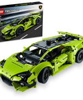 Technic Lamborghini Huracan Tecnica Advanced Build Kit For Kids 9 And Up Realistic V10 Engine Toy Model Box Display