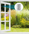 Stainless Steel 3 Inch Folding Hinges Set For Furniture Doors Windows Lids And Wooden Boxes Chest Pack Of 4 installed on window