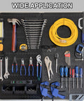 Extra Thick Quarter Inch Pegboard Hooks 80 Pack Set In 2, 4, 6, And 8 Inch Sizes Black Heavy Duty L Shaped Pegboard Hooks for Garage