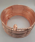 Coil of Soft Annealed Copper Bonded Ground Wire 4 AWG 50 Feet Coil For DIY Electrical Bonding And Grounding Heavy Duty Copper Clad Steel Cable UL 467 Ground Conductor For Electrical Projects