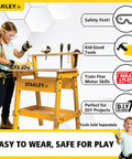 Kid sized work gloves for little hands that stay safe and comfortable with durable fabric for everyday projects, mixed color