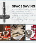 Worm Gear Kit For 5Qt And 6Qt Stand Mixers Replacing 9706529 9709511 9703337 9709231 Includes 4 Oz Food Grade Grease, Mixer Attachment Holders, Pasta Attachment Shear Shaft Coupler with various mixer images