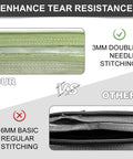 Comparison of double needle vs basic stitching on Tactical Backpack For Work And Outdoors, 40L Heavy Duty Rucksack With MOLLE