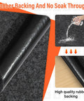 Close-up of 2 Pack Premium Oil Spill Mat with rubber backing, showing water resistance and absorbent top layer for garage floor protection.