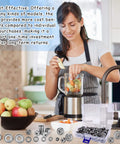 Woman using a blender in a kitchen with 70-Piece Sealed Ball Bearing Assortment Kit 608ZZ 693ZZ 623ZZ and storage box on counter.