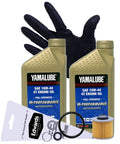 Must-Have Full Synthetic Oil Change Kit For 2006-2020 Yamaha Raptor 700 Sport ATV With 10W-40 4T Hi-Performance Oil, OEM Filter, Gloves