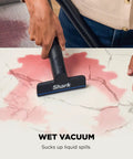 EveryMess Ultra Powerful Mess Busting 3 In 1 Wet Vacuum Dry Vacuum And Stain Eliminator in use on liquid spill on countertop