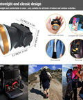 Rechargeable Headlamp With Ultra Bright LED Waterproof Built In Battery Lightweight And Compact All Day Battery Life showing size and usage in outdoor settings