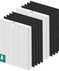 Replacement Air Purifier Filter Kit With 2 H13 True HEPA Filters And 8 Activated Carbon PreFilters Designed To Fit 5300-2 6300-2